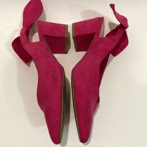 Vero Moda Pink Sling Back Pump Heels 9 - Picture 9 of 11